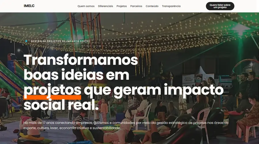 Print do site do IMELC